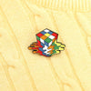 Rubiks Cube Lapel Pin/ Brooch