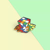 Load image into Gallery viewer, Rubiks Cube Lapel Pin/ Brooch