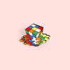 Rubiks Cube Lapel Pin/ Brooch