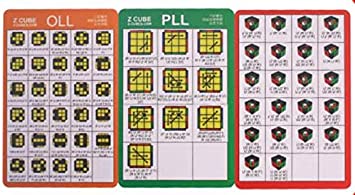 Z CFOP ALGORITHM SET (OLL,PLL Cards)