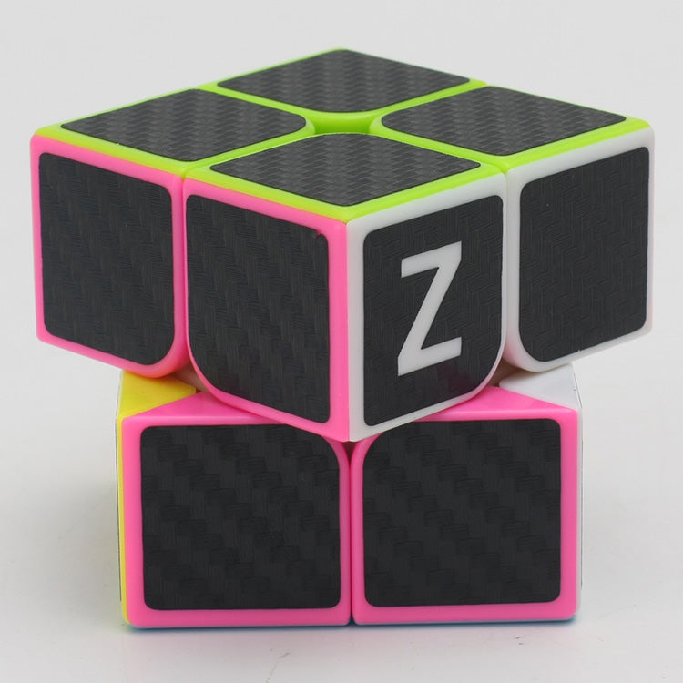 Cube 2x2 with black carbon-fibre stickers