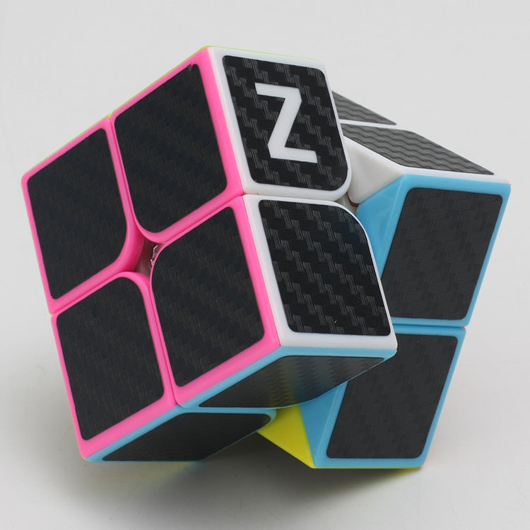 Cube 2x2 with black carbon-fibre stickers