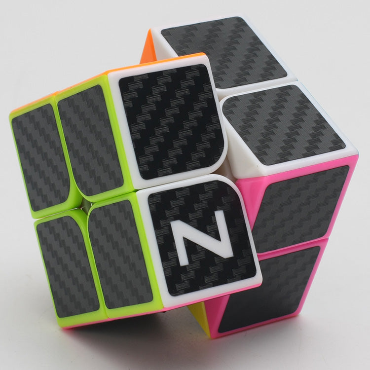 Cube 2x2 with black carbon-fibre stickers